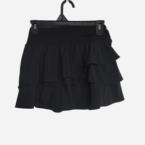 aerie black ruffles skirt / s